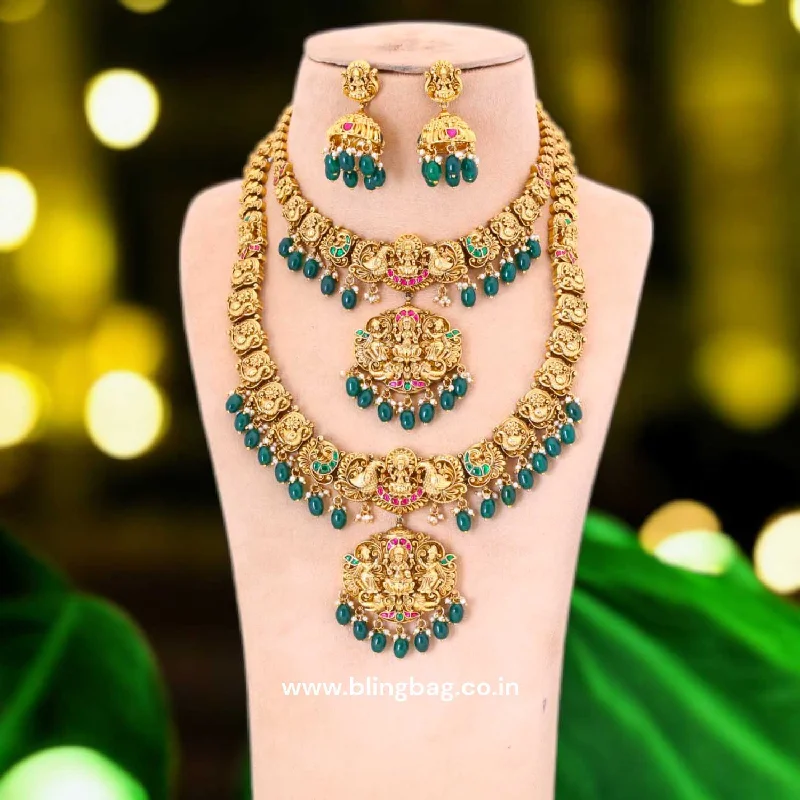 Golden Radmila Bridal Temple Jewellery Set- New Arrival