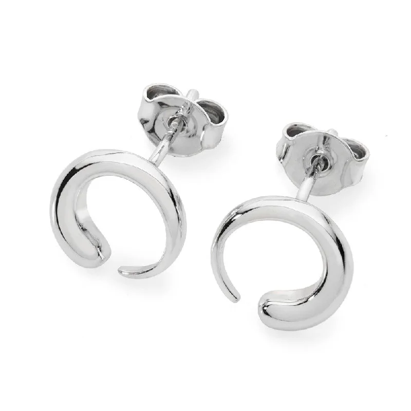 Lucy Q Luna Stud Earrings - Sterling Silver