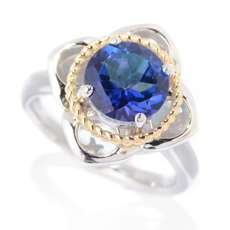 925 Sterling SilverTanzanite Topaz Gemstone Ring