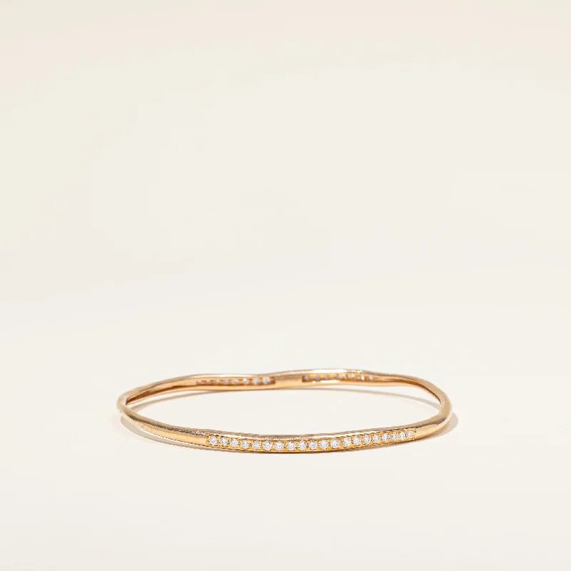 Diamond Freeform Bangle | 0.75ctw | 8" |