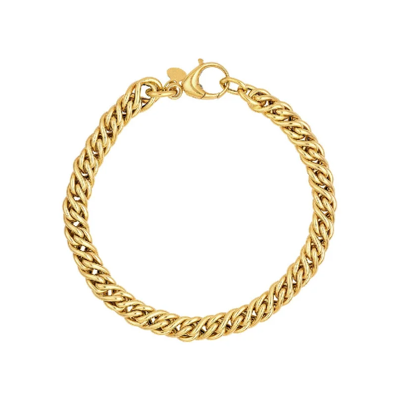 14K Yellow Gold Small Twisted Cable Chain Bracelet