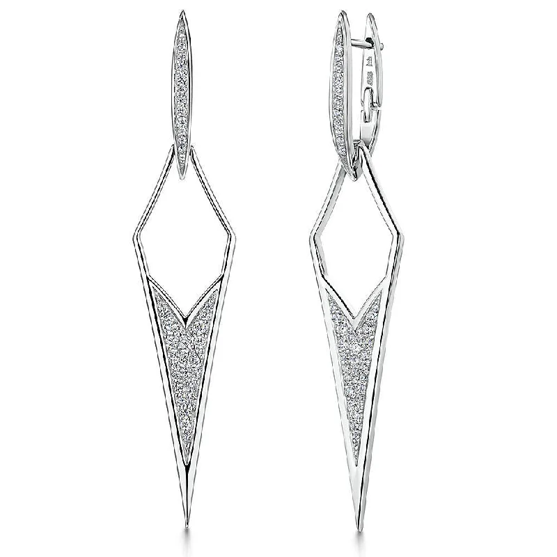 Sterling Silver Art Deco Earrings