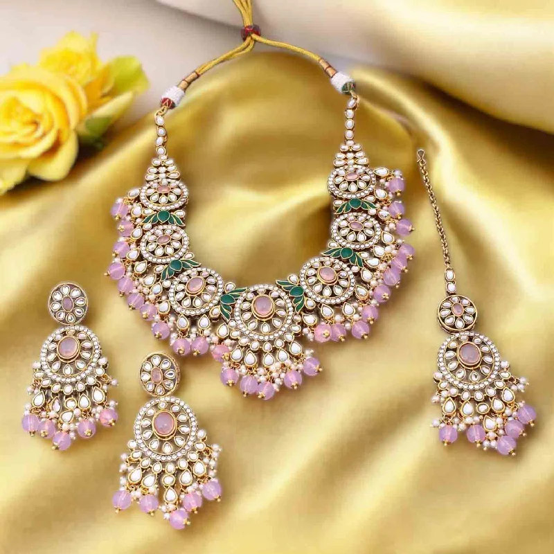 Blush Shazia Kundan Jewellery Set