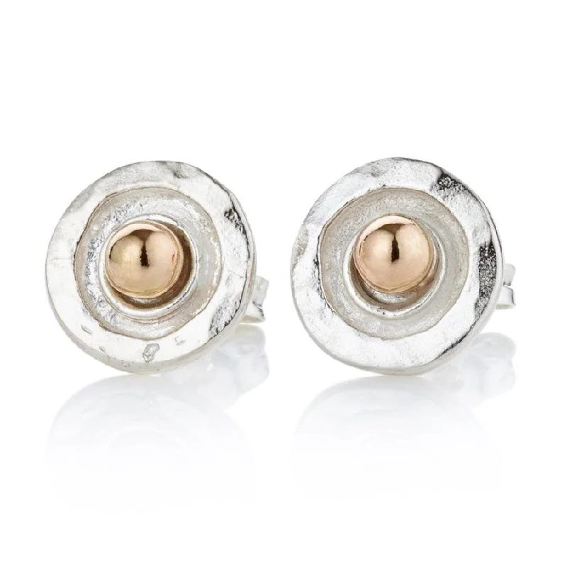 Lavan 9ct Gold and Sterling Silver Stud Earrings