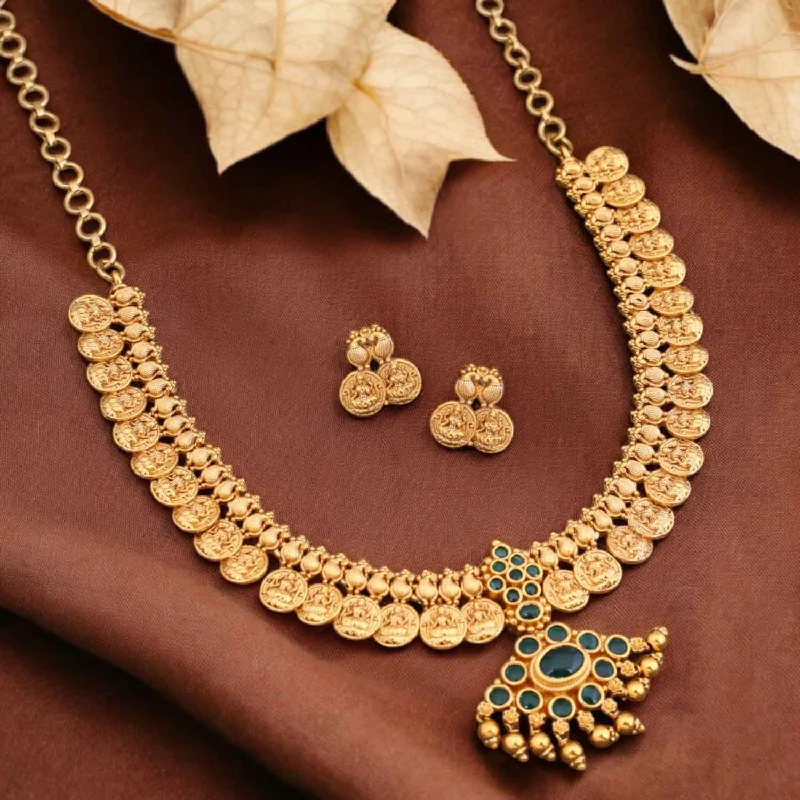 Golden Annadaya Temple Jewellery Set- New Arrival