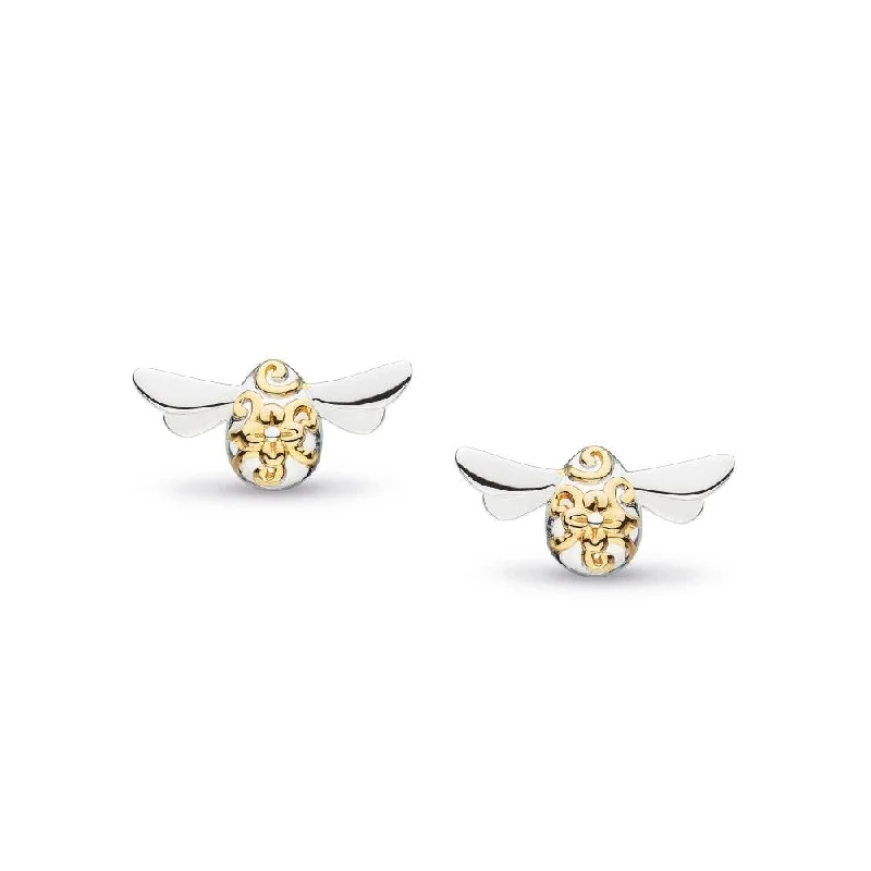 Kit Heath Blossom Flyte Honey Bee Stud Earrings