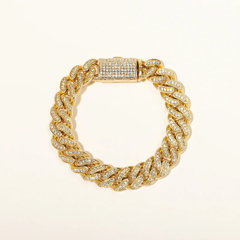 Diamond Cuban Link Bracelet | 4.20ctw | 9" |