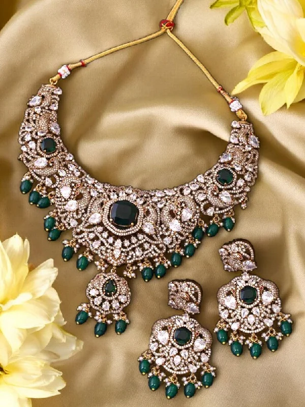 Emerald Naavya Victorian Jewellery Set - New Arrival