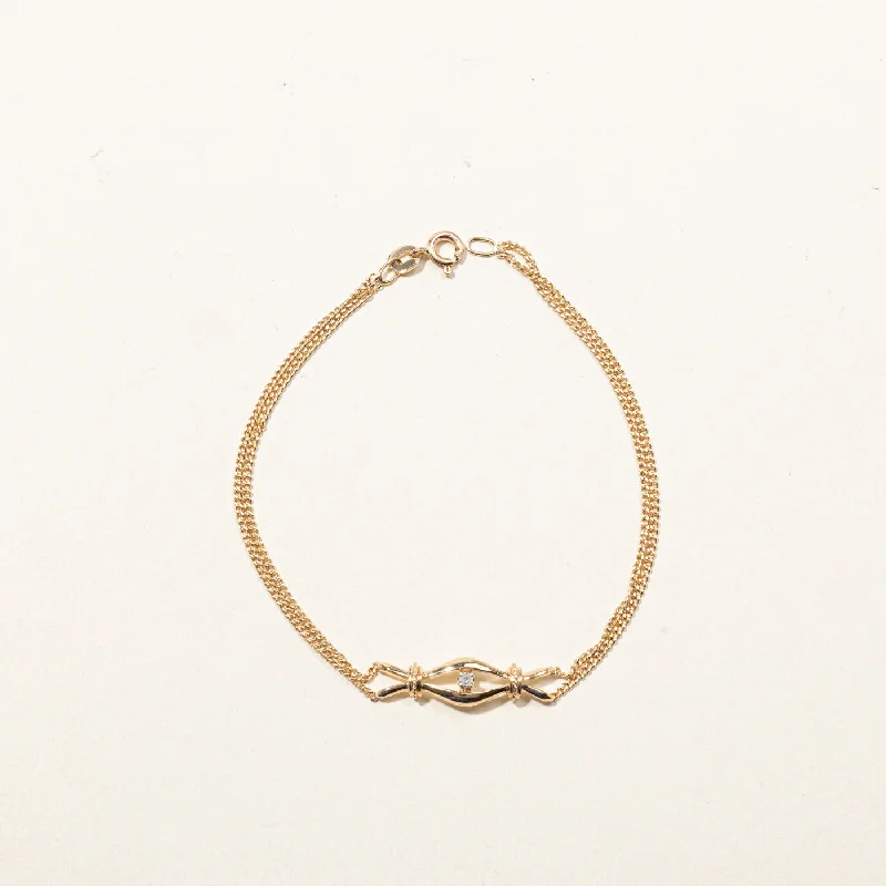 Diamond Chain Bracelet | 0.03ct | 7"|