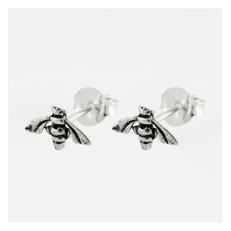 Kingsley Ryan Sterling Silver Bee Stud Earrings