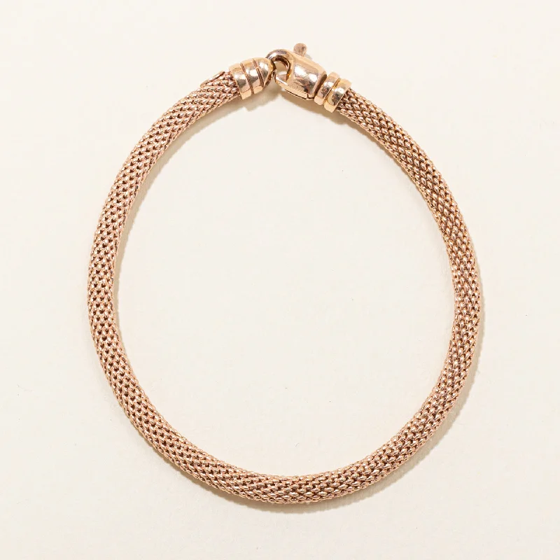 Italian 18k Rose Gold Bracelet | 8" |