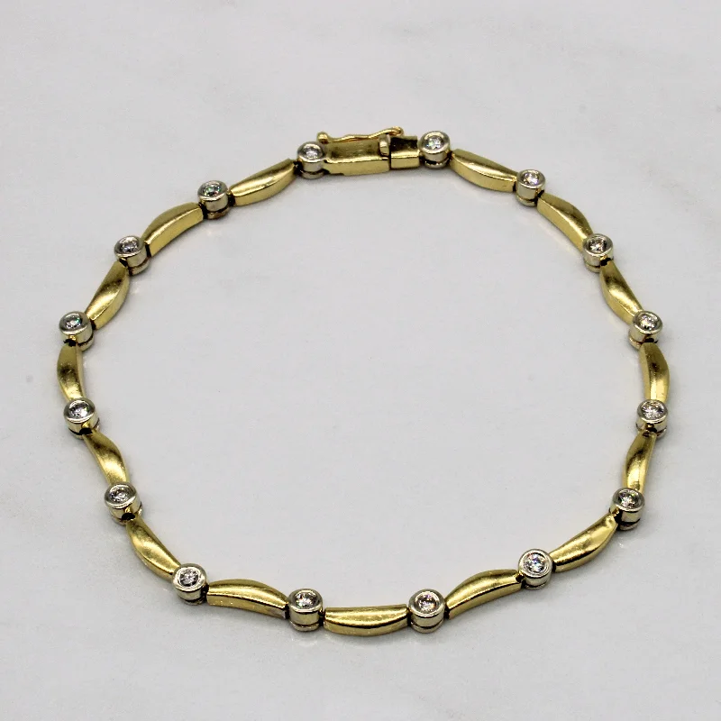 Diamond Link Bracelet | 0.40ctw | 7.5" |