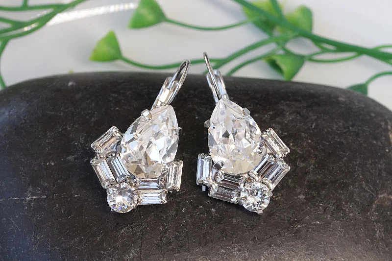 CRYSTAL BRIDAL EARRINGS