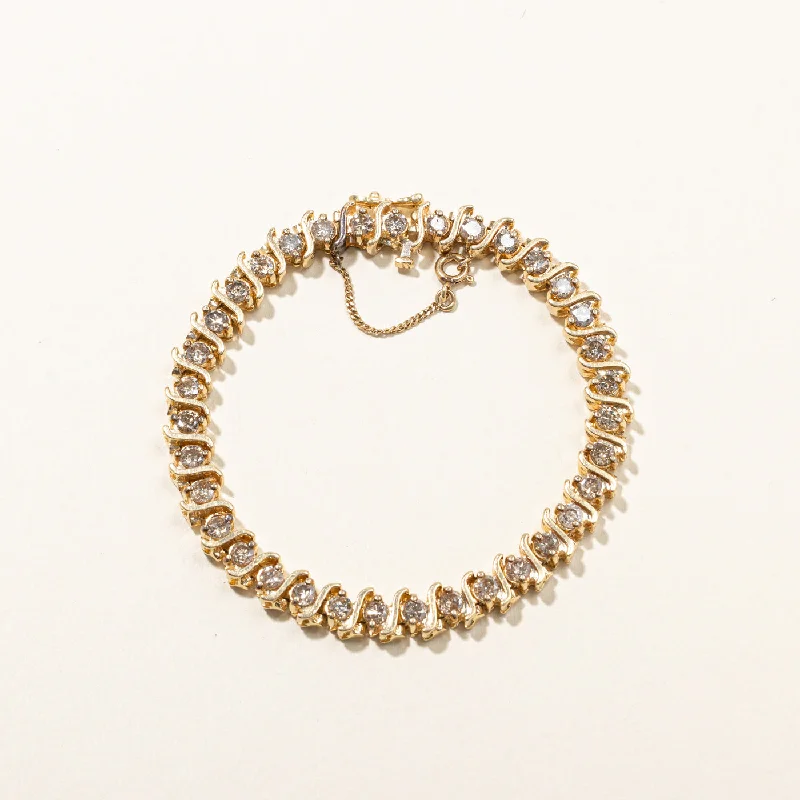 Diamond Tennis Bracelet | 4.20ctw | 8" |