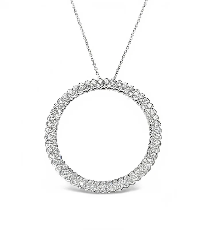 Diamond Eternity Circle Pendant