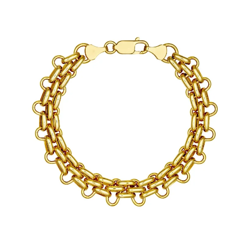 14K Yellow Gold Fancy Fantasy Bracelet