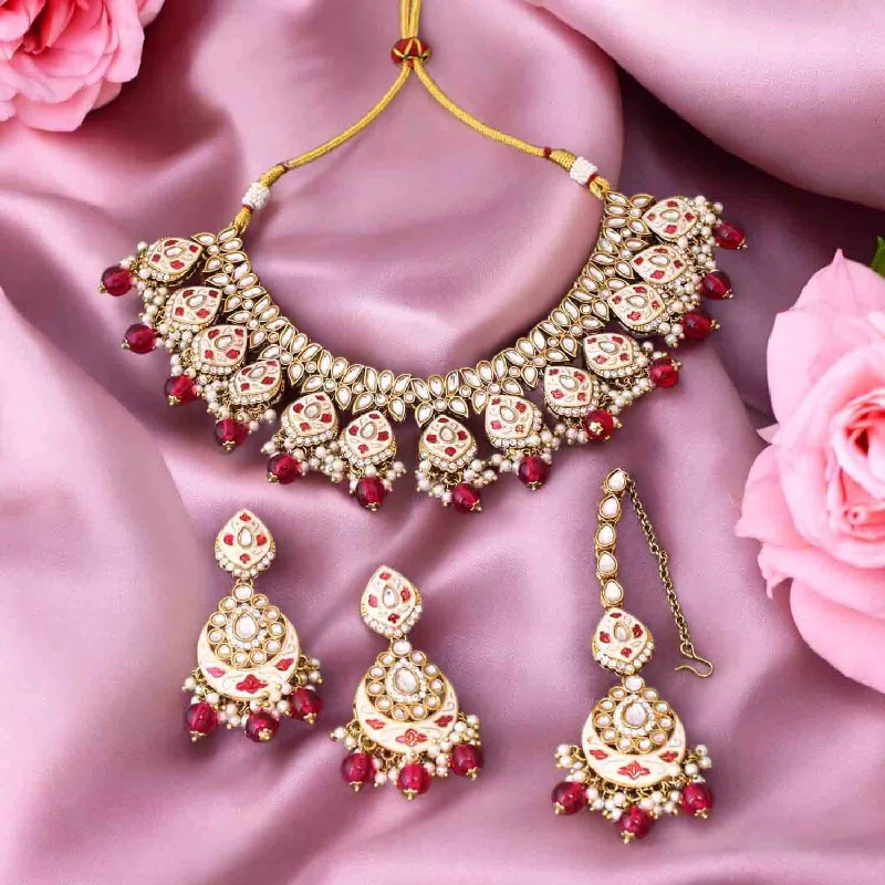 Rani Dharvi Kundan Jewellery Set