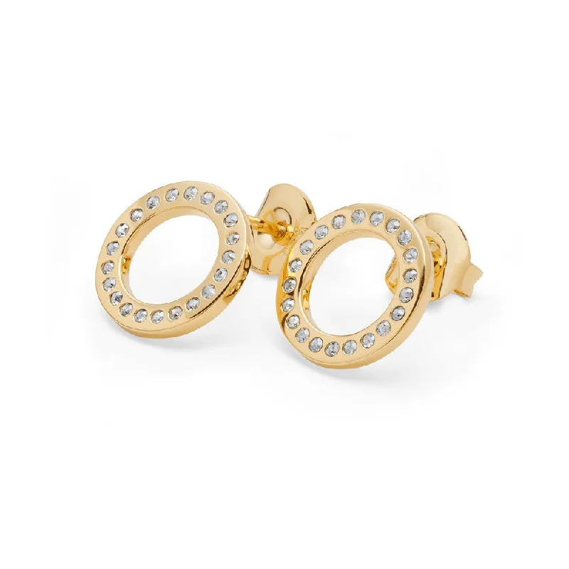 Halo Stud Earrings in 18ct Gold Vermeil