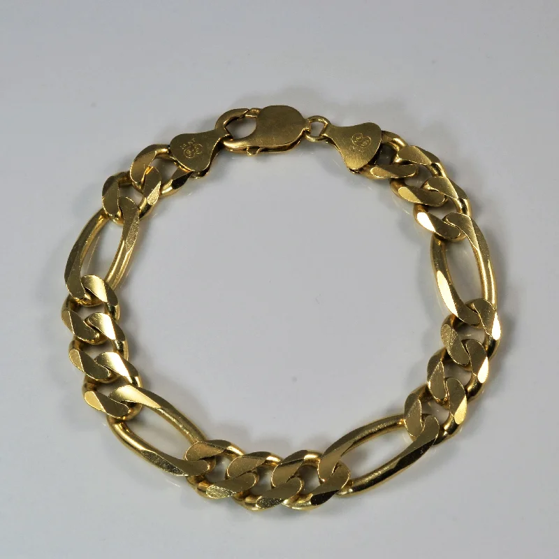 Heavy Figaro Chain Bracelet | 9" |