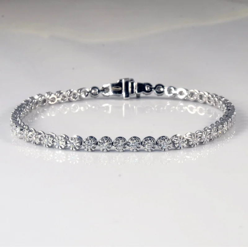 Diamond Tennis Bracelet | 0.76ctw | 7" |