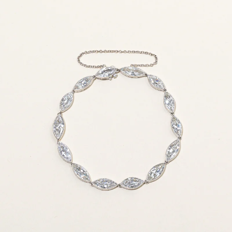 Edwardian Era Diamond Bracelet | 9.41ctw | 7" |