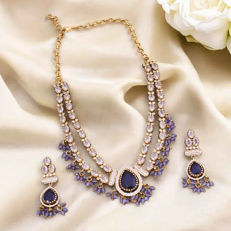 Purple Emecy Victorian Jewellery Set - New Arrival