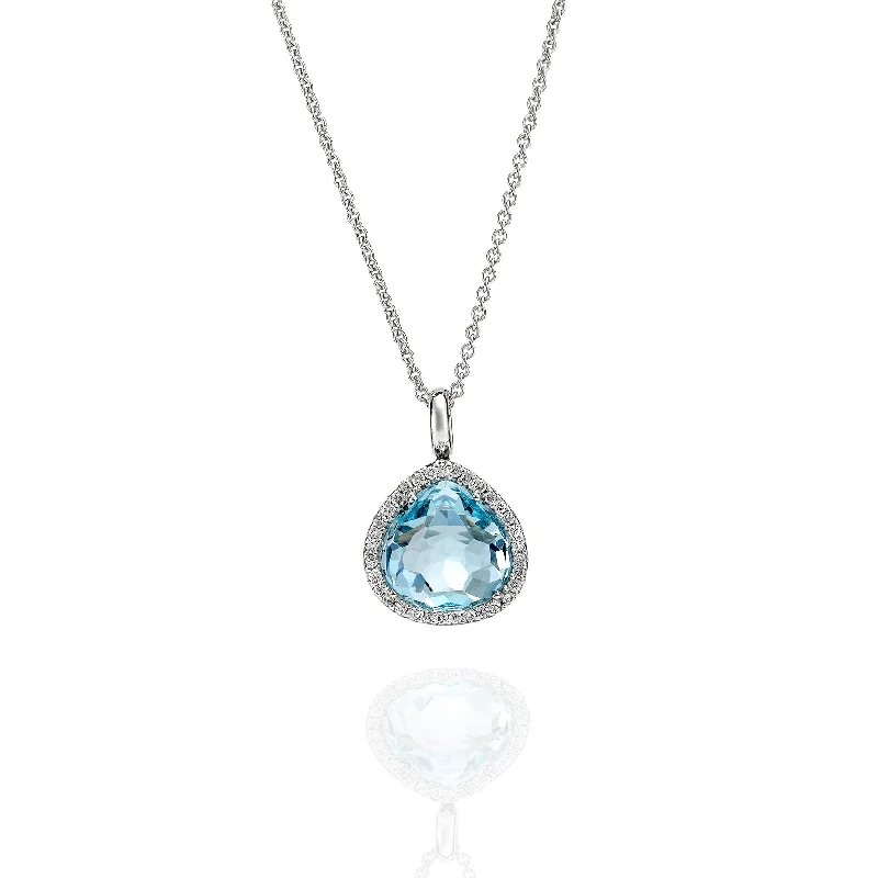 Topaz & Diamond Pendant