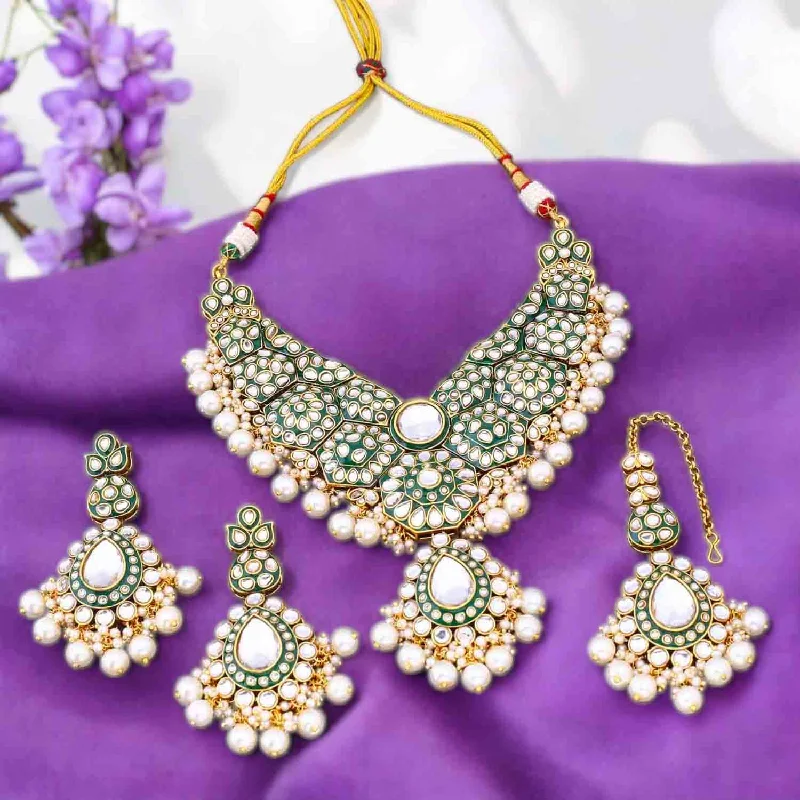 Ivory Damayanti Kundan Jewellery Set