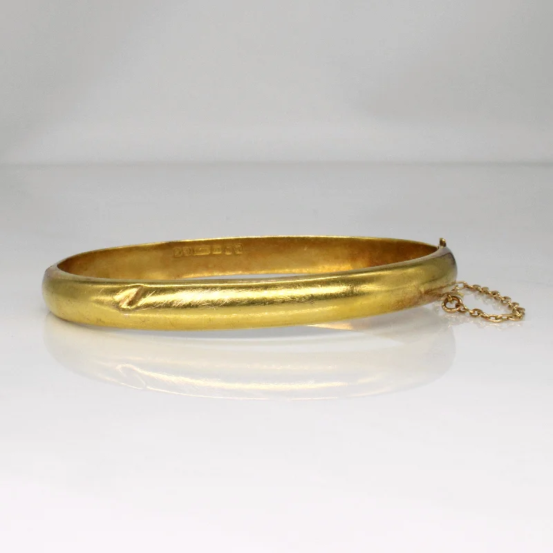 Edwardian 1906 Birmingham 15k Yellow Gold Bracelet | 7" |