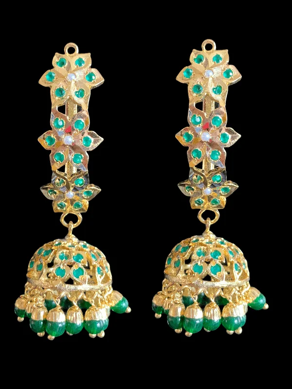 DER365 Ankita jhumka - green   ( READY TO SHIP )