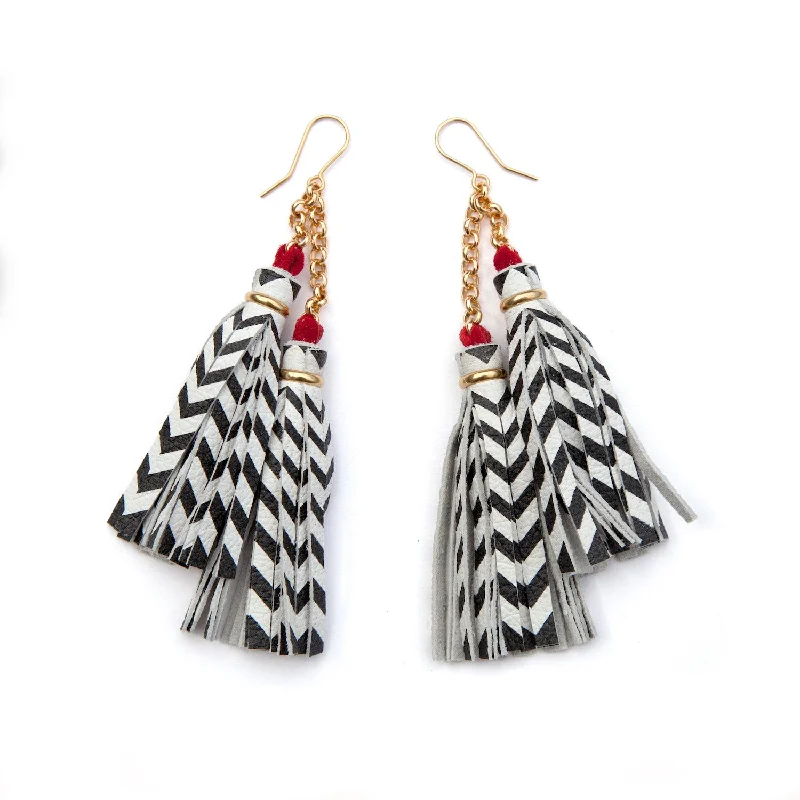 DOPPELGÄNGER . tassel earrings