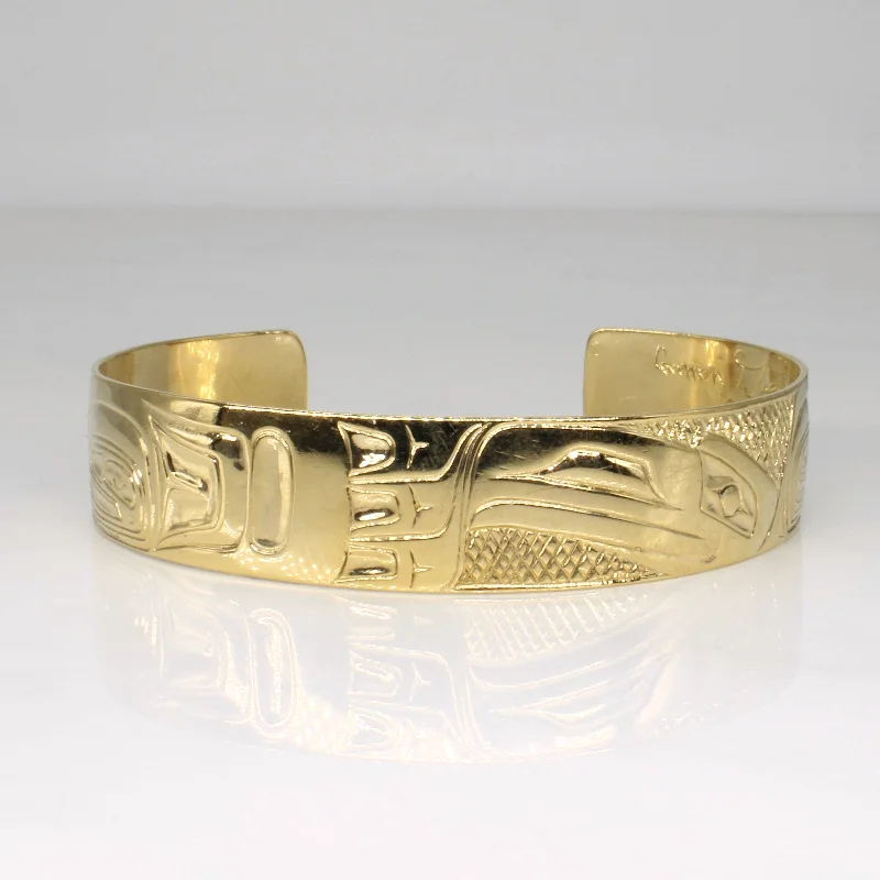 Indigenous Carved Art Bracelet | 7" |