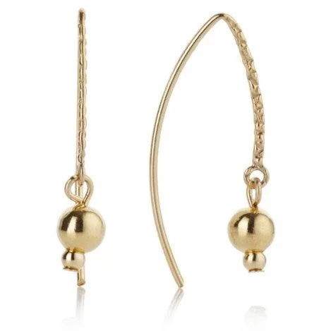 Lavan Long Yellow Gold-Filled Hoop Earrings