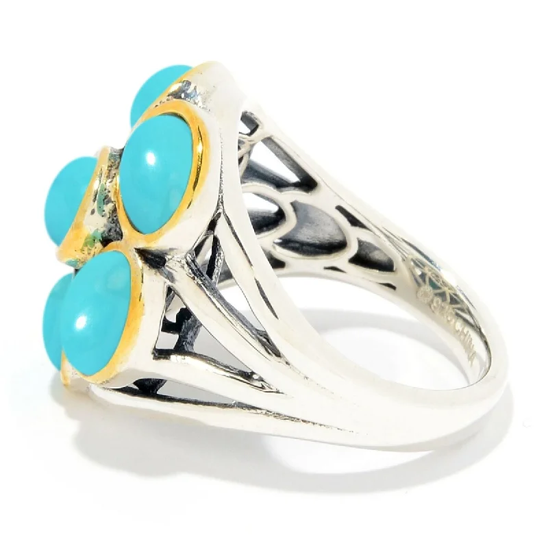 925 Sterling Silver Campitos Turquoise Ring