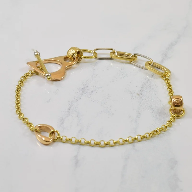 Heart Toggle Chain Bracelet | 8.5" |