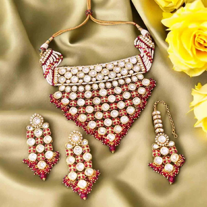 Rani Urmisha Kundan Jewellery Set