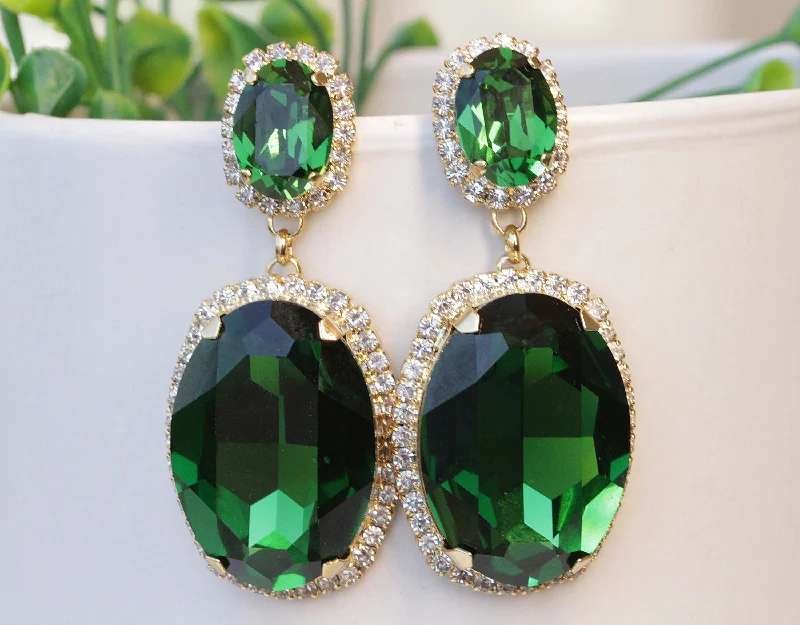 EMERALD Green EARRINGS