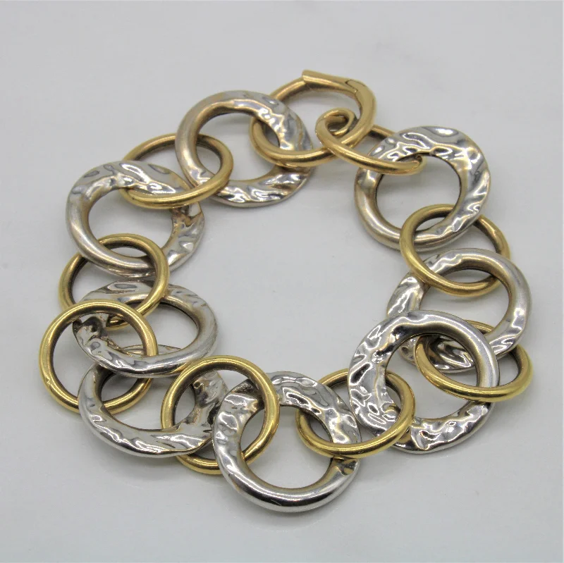 Large Textured Link Bracelet | 8" |