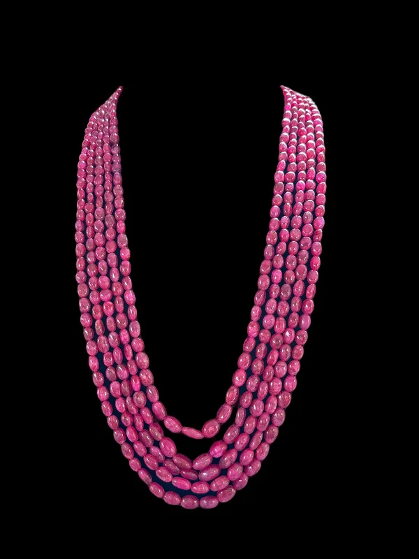 DNS47 Ruby beads mala ( SHIPS IN 3 WEEKS )