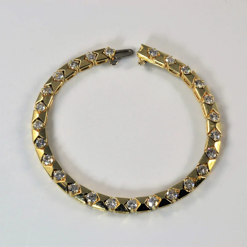 Diamond Line Bracelet | 2.86ctw I2/3 H/I | 6.5" |