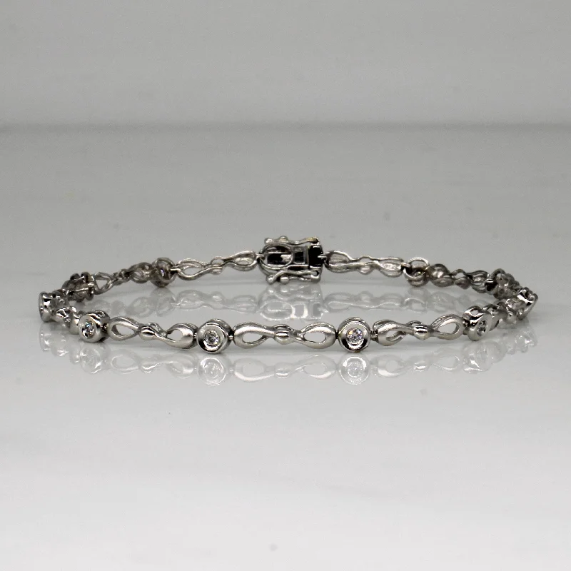 Diamond Link Bracelet | 0.10ctw | 6.5" |