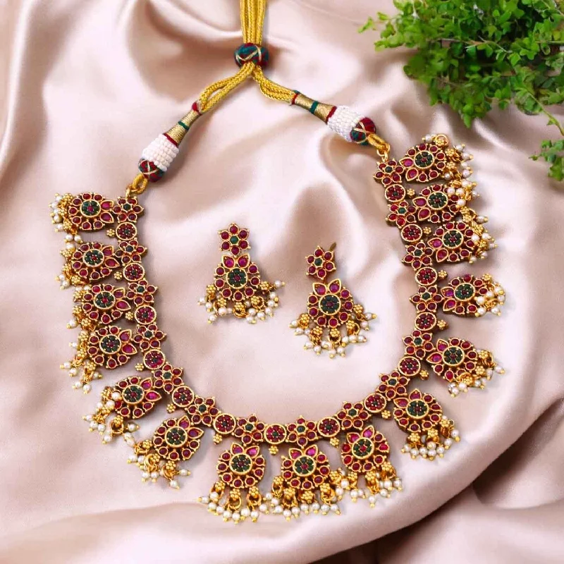 Multicolor Askini Antique Jewellery Set -New Arrival