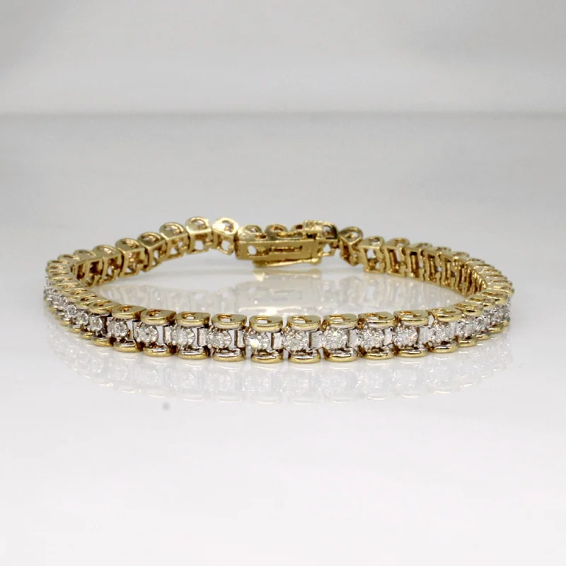 Diamond Tennis Bracelet | 0.90ctw | 7.25" |