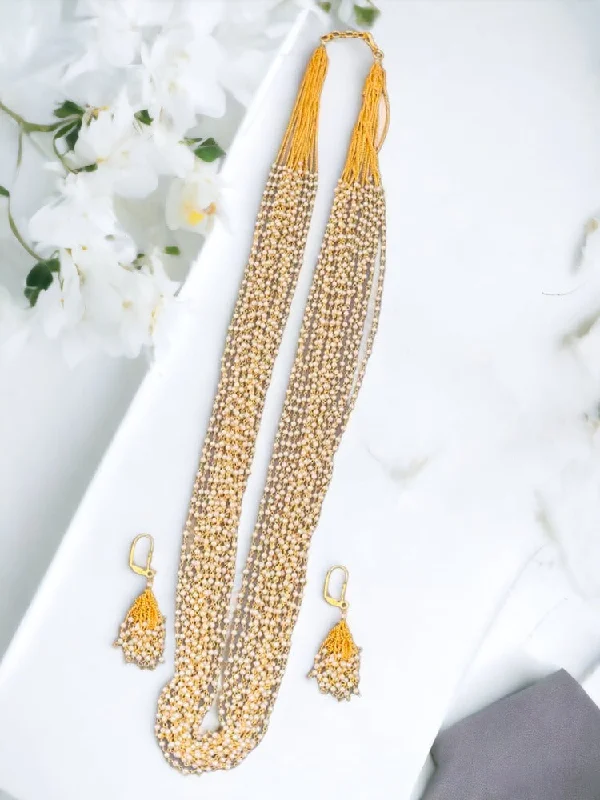 Ivory Radhya Pearl Jewellery Set- New Arrival