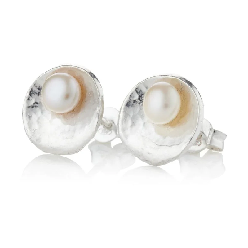 Lavan Oyster Pearl Stud Earrings