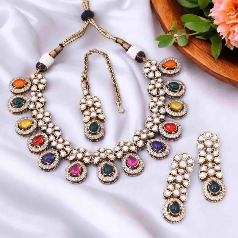 Multicolor Darcey Victorian Jewellery Set- New Arrival