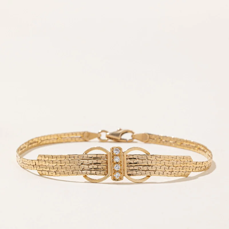 Four Stone Diamond Bracelet | 0.09ctw | 7" |