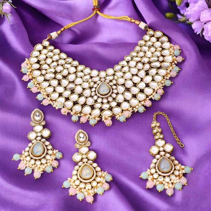 Multicolor Vandanti Kundan Jewellery Set