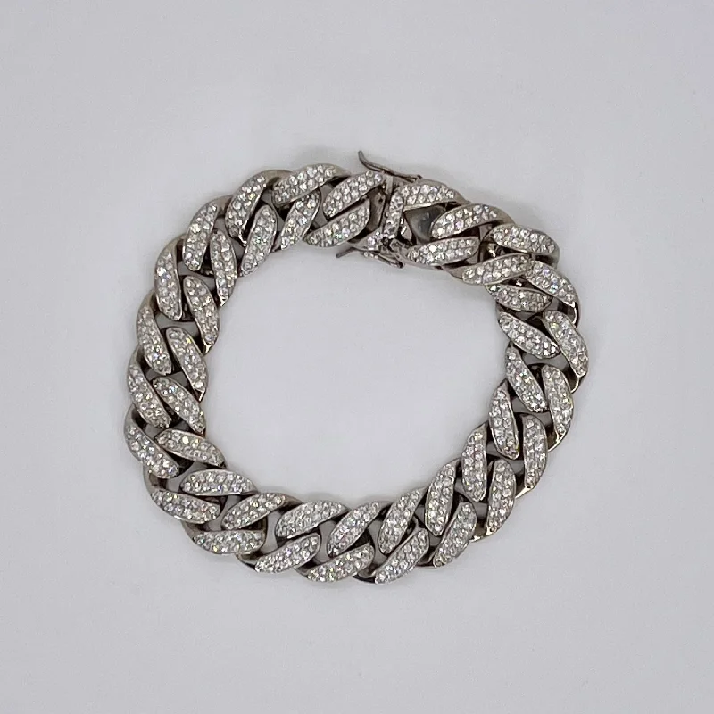 Diamond Link Bracelet with Box Clasp | 6.90 ctw | 7.5"