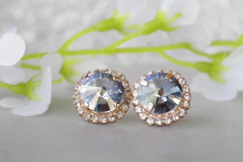 DUSTY BLUE EARRINGS